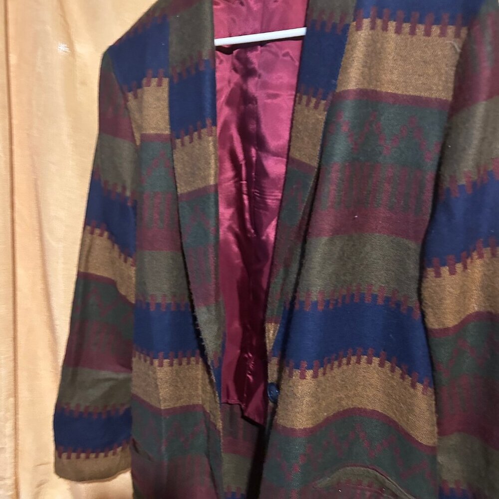 Vintage  Southwestern Blazer - Picture 4 of 5